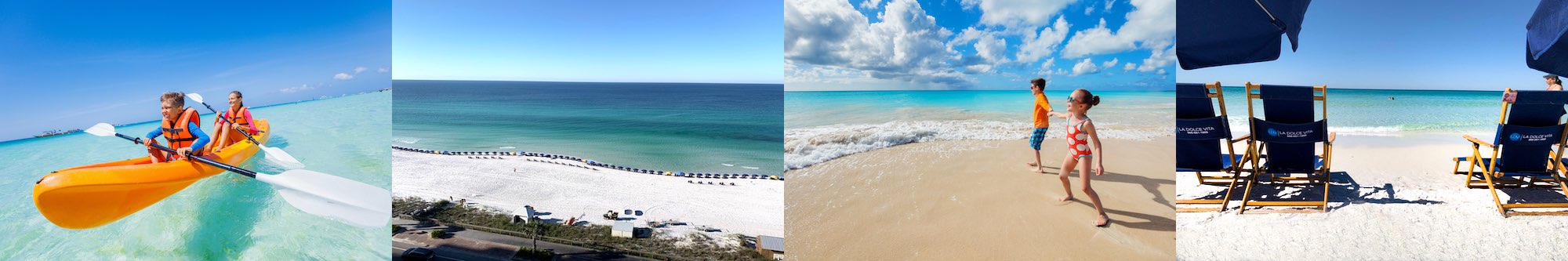 different frames of the beach